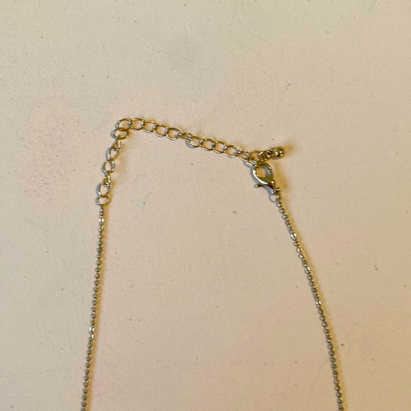 Dreamer Star and champagne bead Gold plated necklace adjustable - Picture 3 of 5